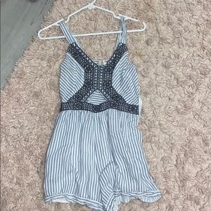 triangle cutout romper